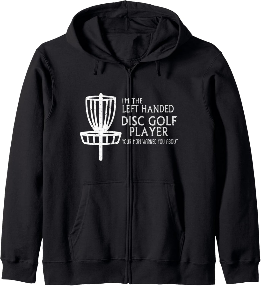 Disc Golf Funny Retro Linkshänder Kapuzenjacke
