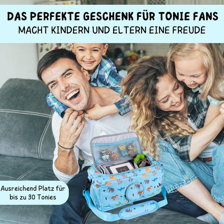 bunnyboo Toniebox Tasche für 30 Hörfiguren - Ideale Tonie Aufbewahrung - Tonie Tasche XXL - Ausreich