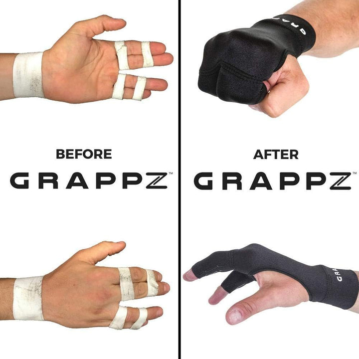 Grappz - Jiu Jitsu BJJ Finger Tape Alternative Kompression Grappling Handschuhe V1, M