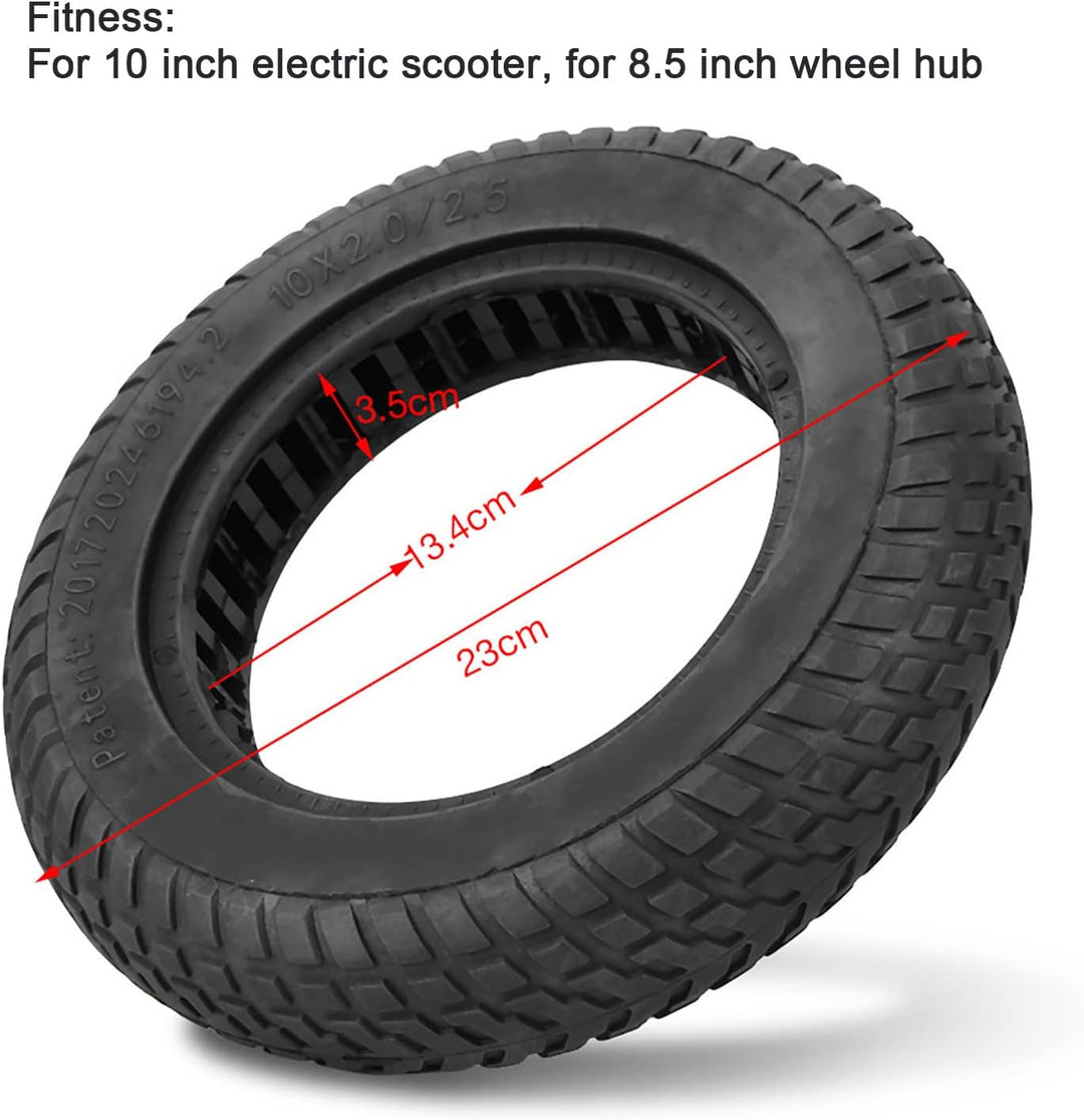 E Scooter Reifen, 10 Zoll Vollgummi Ersatzreifen Solid Reifen Schlauchloser VollreifenKompatibel mit