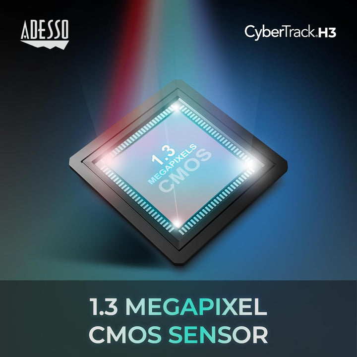Adesso CyberTrack H3 720p HD Webcam mit eingebautem Mikrofon 2" x 2.2" x 2.2", 2" x 2.2" x 2.2"