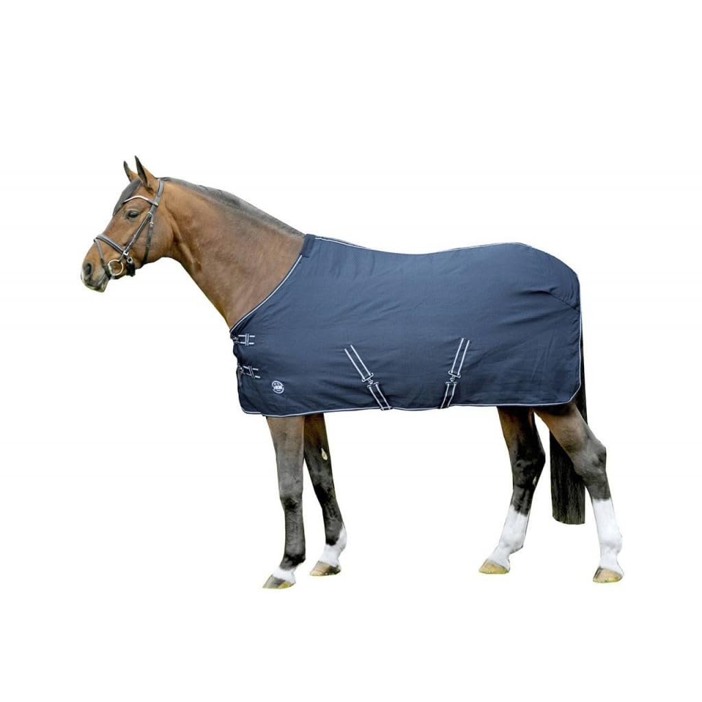 HKM Sommer Stalldecke -Florida- dunkelblau Rückenlänge 125 cm, dunkelblau Rückenlänge 125 cm