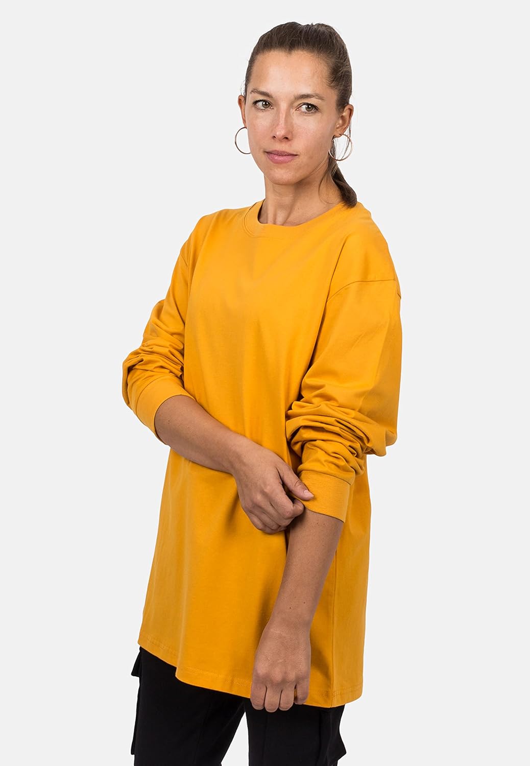 Blackskies Oversize Basic Longsleeve T-Shirt | Streetwear Luxus Langarm Tee Herren Damen Sweater Swe
