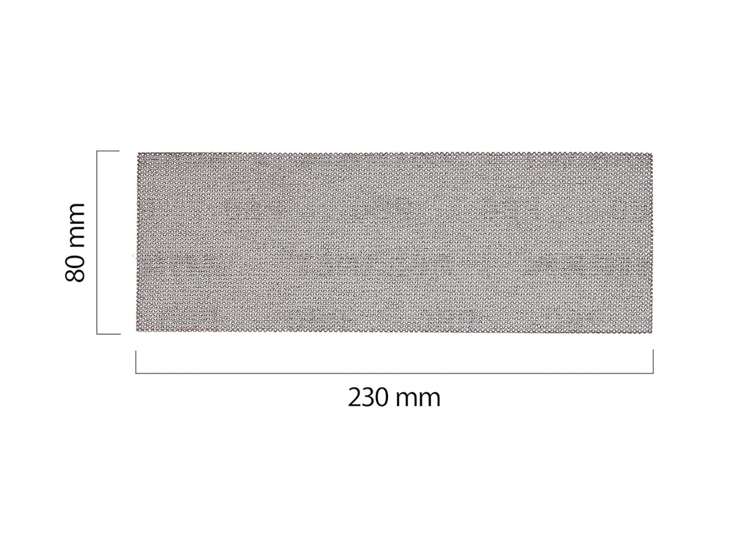 Mirka Abranet Netz-Schleifstreifen 80x230 mm Klett / Korn P120 / 50 Stk / zum Schleifen von Holz, Sp