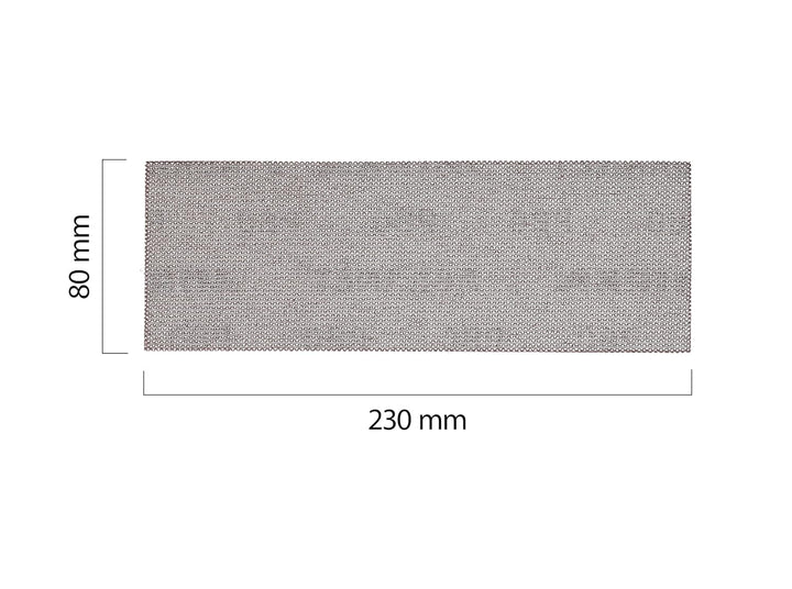 Mirka Abranet Netz-Schleifstreifen 80x230 mm Klett / Korn P120 / 50 Stk / zum Schleifen von Holz, Sp