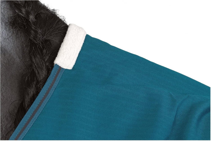 RL24 - Weidedecke High Neck Polarfleece 600D BASICLINE Petrol/Graphit 95cm Petrol/Graphit (Altes Mod