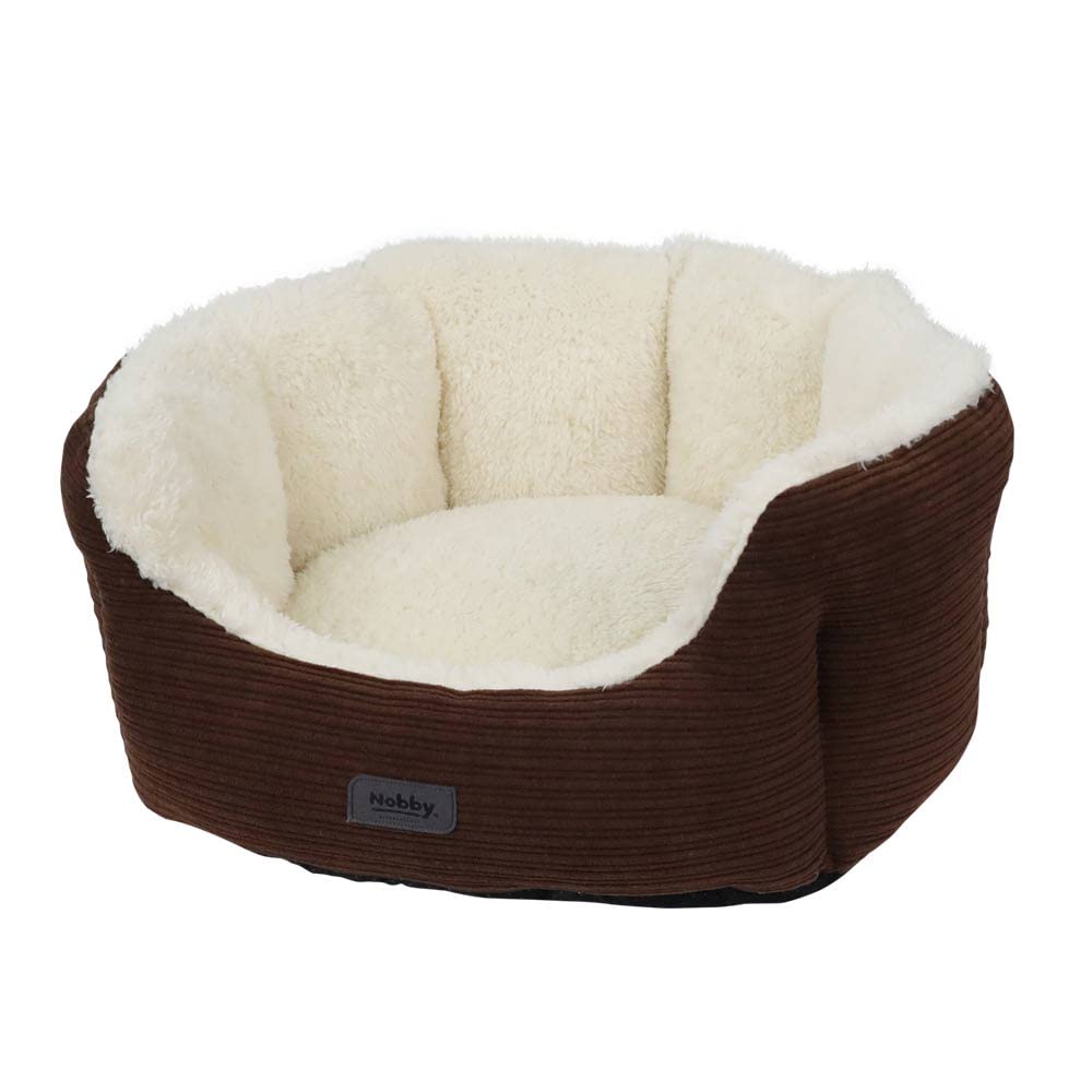 Nobby 61740 Komfortbett oval KAMBA braun; L x B x H: 45 x 40 x 19 cm