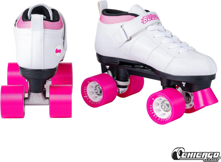 Chicago Bullet Damen Speed Rollschuh - Weiss UK 6 / EU 38,5, UK 6 / EU 38,5