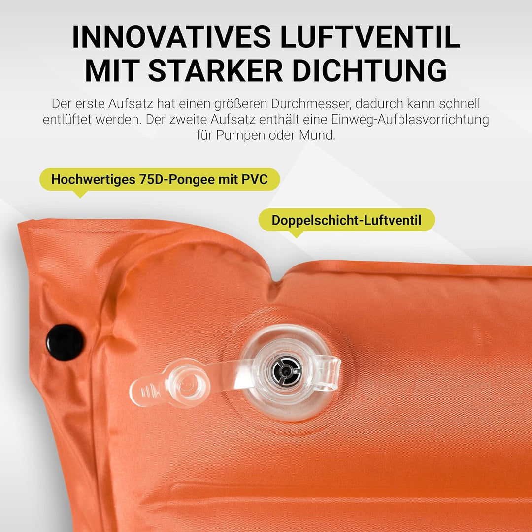 MSPORTS Camping Isomatte Premium, Schlafmatte Ultraleichte Isomatte für Outdoor mit Fusspresse Pumpe