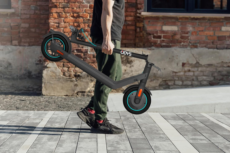 Odys Faltbarer E-Scooter mit Strassenzulassung & Appanbindung (je nach Model bis zu 100km Reichweite