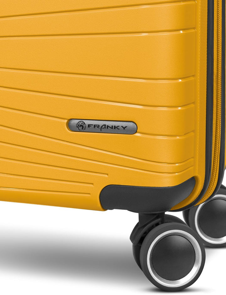Franky Dallas 3.0 Hartschalen-Trolley mit 4 Rollen 65cm | Ausgestattet mit TSA-Schloss, Dehnfalte, L