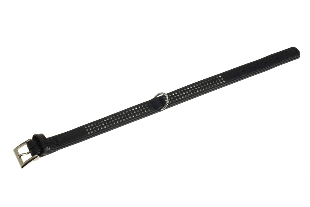 Karlie Halsband Vintage Strass L: 55 cm B: 30 mm schwarz dreireihig schwarz L: 55 cm B: 30 mm, schwa