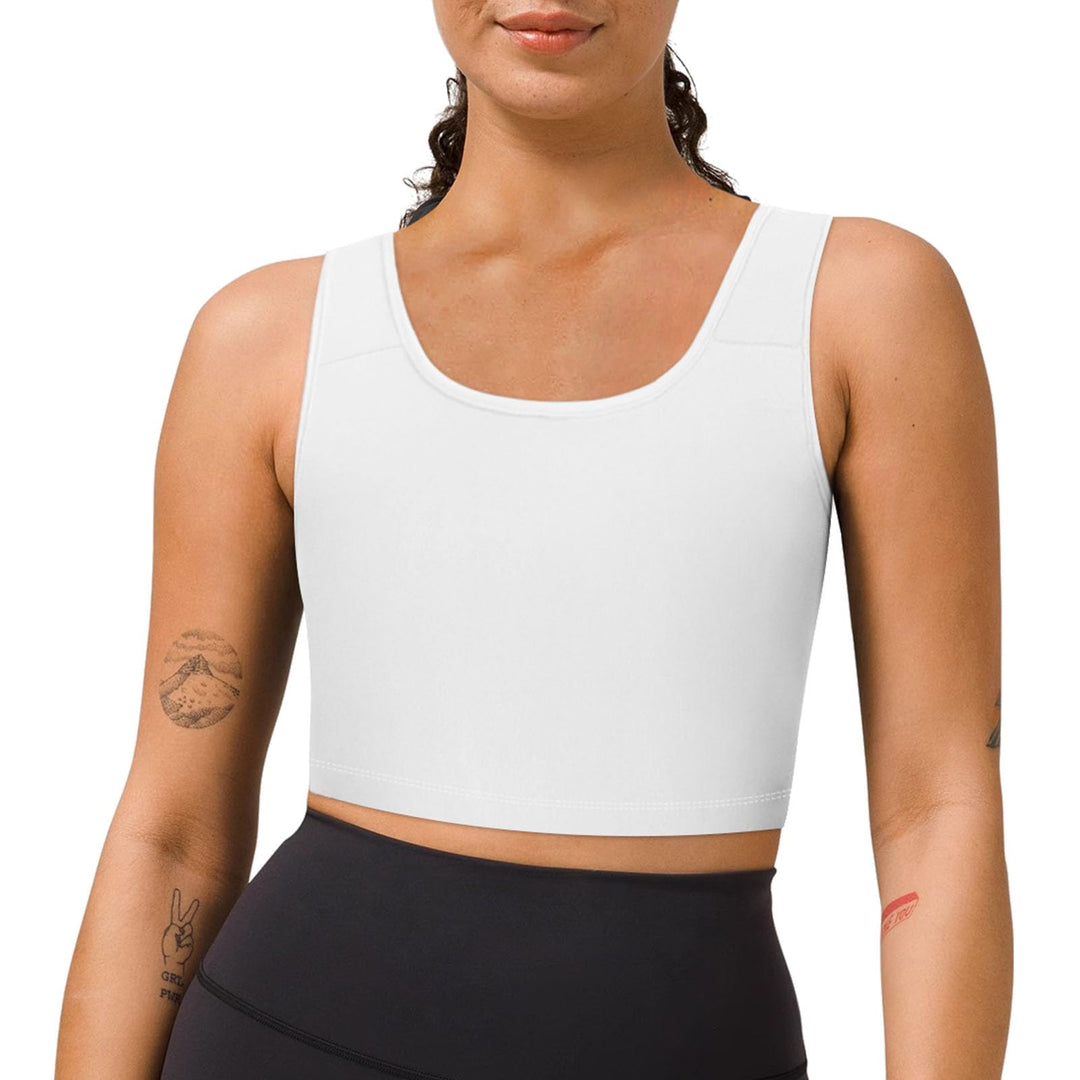 Transgender Brust Binder FTM Binder Trans Halb Breast Binder BH Kompression Tank Top Weiss XXL, Weis