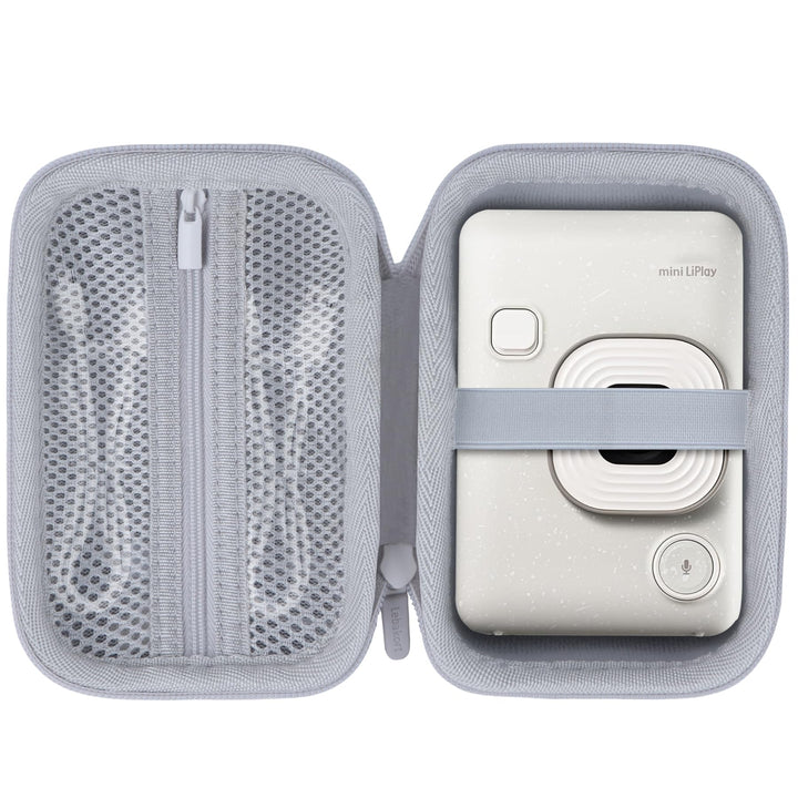 Hart Schutz Hülle Etui Tasche für Fujifilm Instax Mini Liplay+/Liplay Hybride Sofortbildkamera (Grau