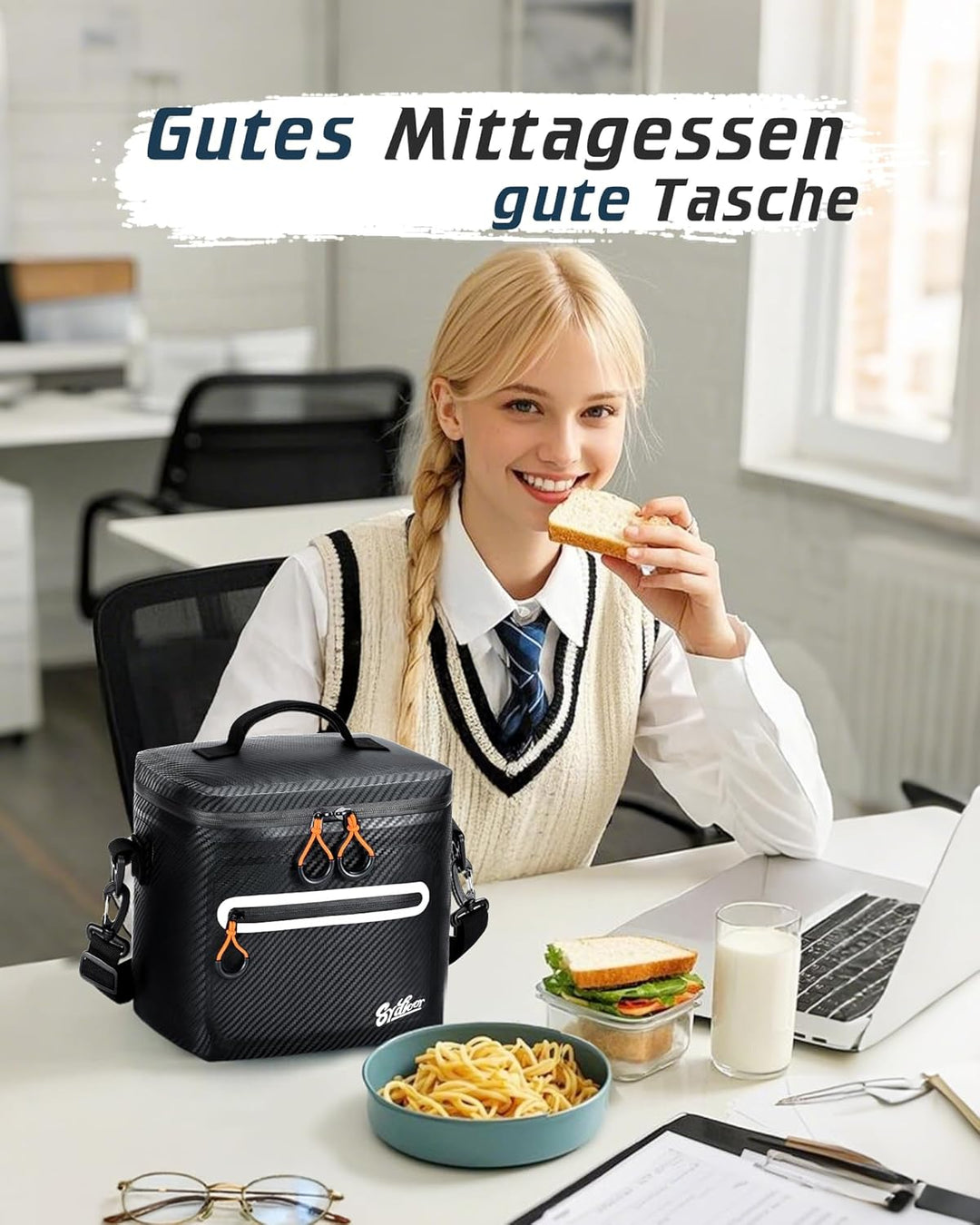 Kühltasche 7/14/24L - Isoliert & Wasserdicht | Tragbare Mini-Kühltasche mit Thermo-Iso-Schicht | Lei