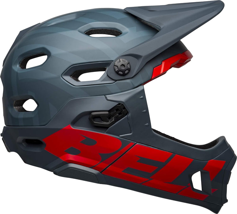 Bell Downhill MTB-Helm Super DH Spherical Prime Matte - Blue/Crimson Prime Matte Blue/Crimson L, Pri