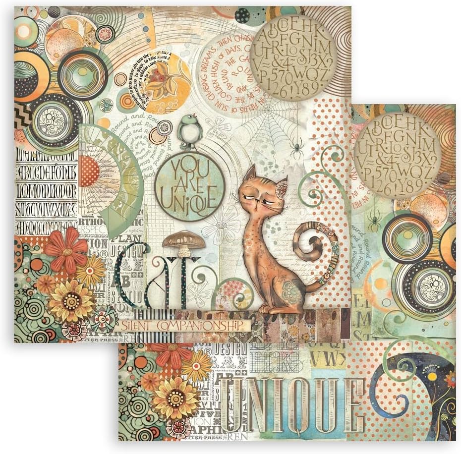 Stamperia - Scrapbook Paper Pad for Scrapbooking, Albums, Card Making, Bullet Journalling and More,