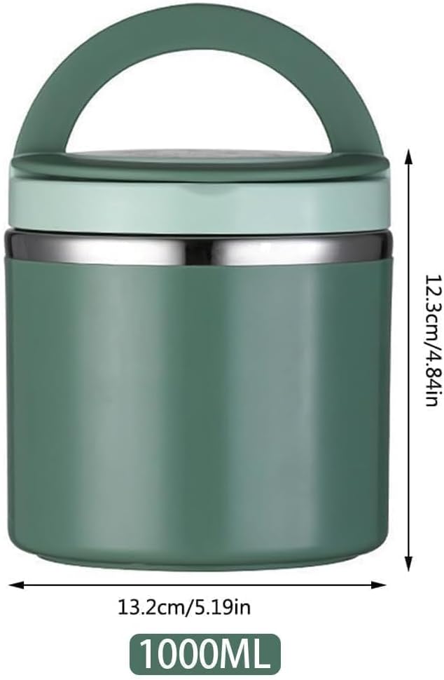 1 L Thermobehälter für Essen, Thermo Lunchbox Warmhalten Essen Edelstahl Speisebehälter Thermobehält