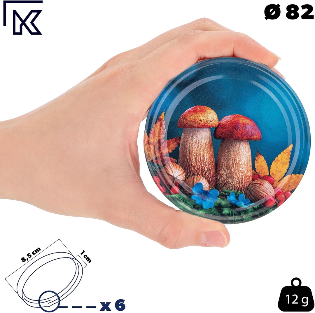 KADAX 24er Set Einmachgläser 510ml TO82, Sturzgläser Mason Jar mit Schraubdeckel, Luftdichte Twist-o