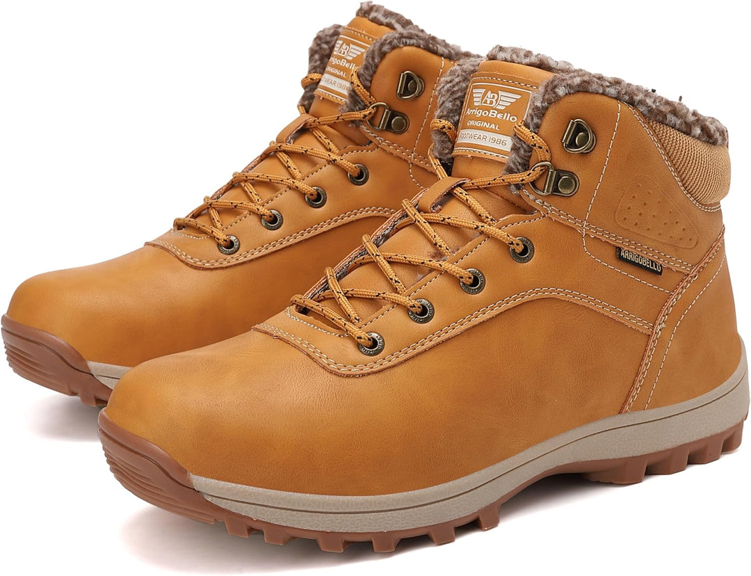 ARRIGO BELLO Winterschuhe Damen Herren Gefüttert Winterstiefel Unisex Rutschfest Schneestiefel Wärme