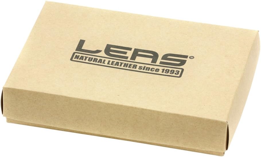 LEAS Biker-Kombibörse mit Riegel und Chrom-Kette Box Echt-Leder, braun Vintage-Collection''