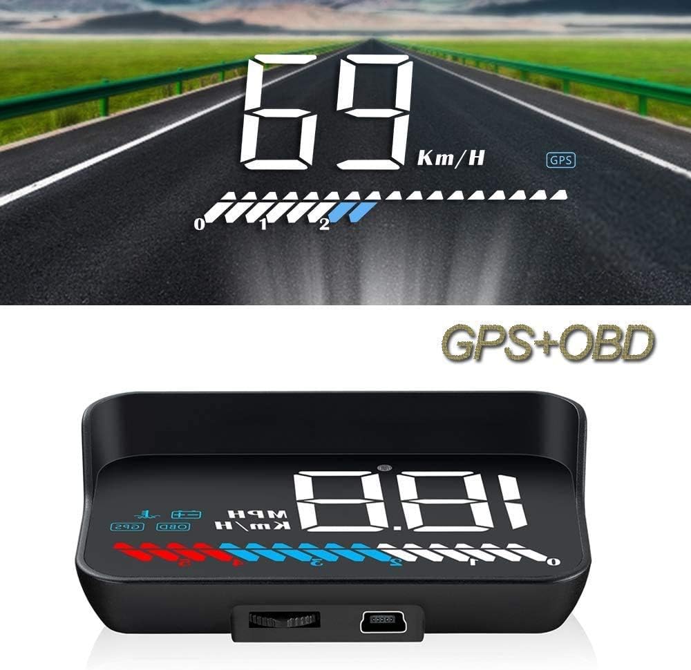 Head up display car HUD display OBD2 & HUD display GPS, iKiKin 3.5 inch / 8.9 cm head up display, sp