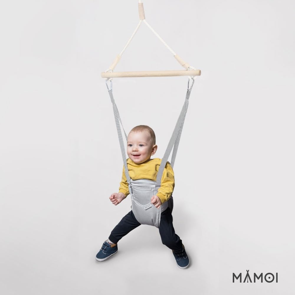 MAMOI® Baby Türhopser mit Haken zur Befestigung | Turschaukel Baby | Hüpfschaukel für Babys | Türhop