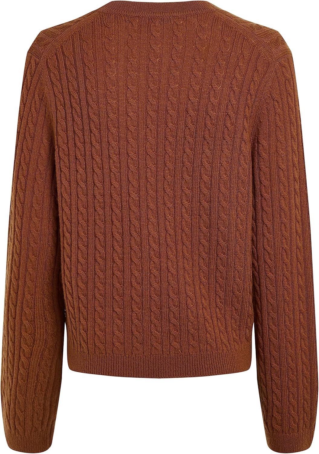 Tommy Hilfiger Damen Soft Wool Ao Cable V-nk Sweater Ww0ww39887 Pullover 3XL Braun (Natural Cognac),