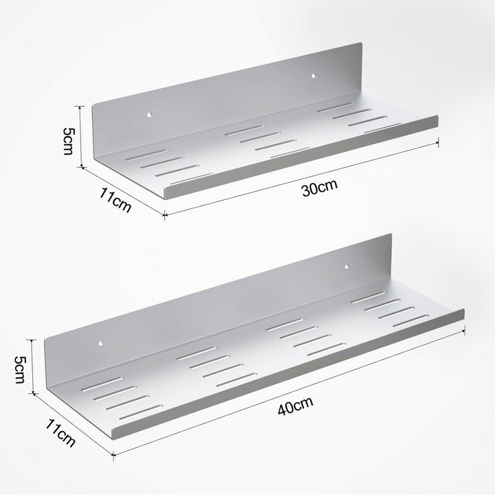 Duschregal Badezimmer Regal Ohne Bohren - Duschablage Selbstklebend im 2er Set Badregal Aluminum, Du