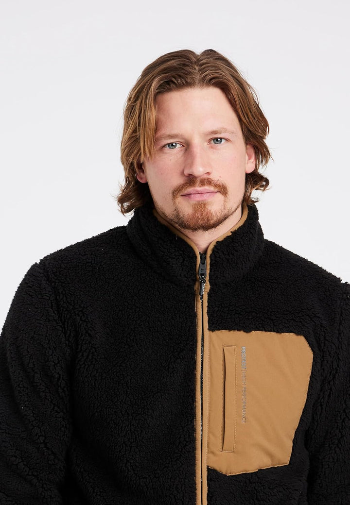 Protest Herren Oberteil Mit Durchgehendem Reissverschluss PRTTAVE XS True Black, XS True Black