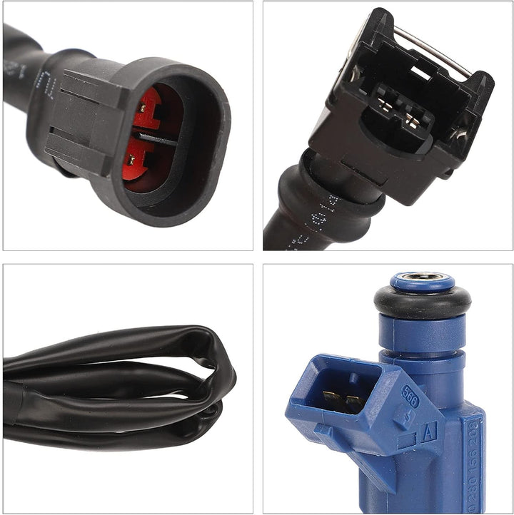 Qiilu 1202863 Einspritzdüsen-Set mit Zopfkabelbaum für Polaris Ranger 700 2005-2009 für Polaris RZR