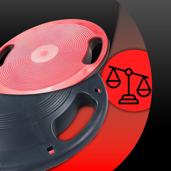 Retoo Balance Board Wackelbrett mit Griffen Gleichgewichtstrainer Ø 40 cm max. 150 KG Fitness Balanc