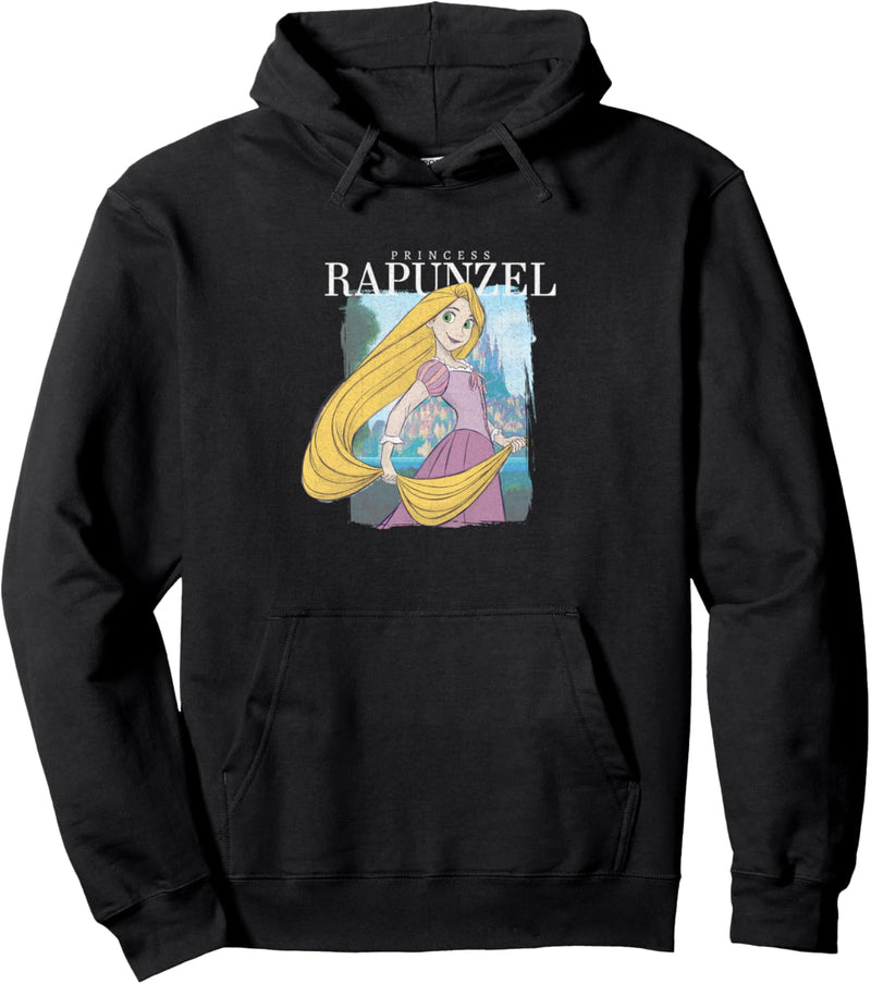 Disney Tangled Princess Rapunzel Distressed Portrait Pullover Hoodie