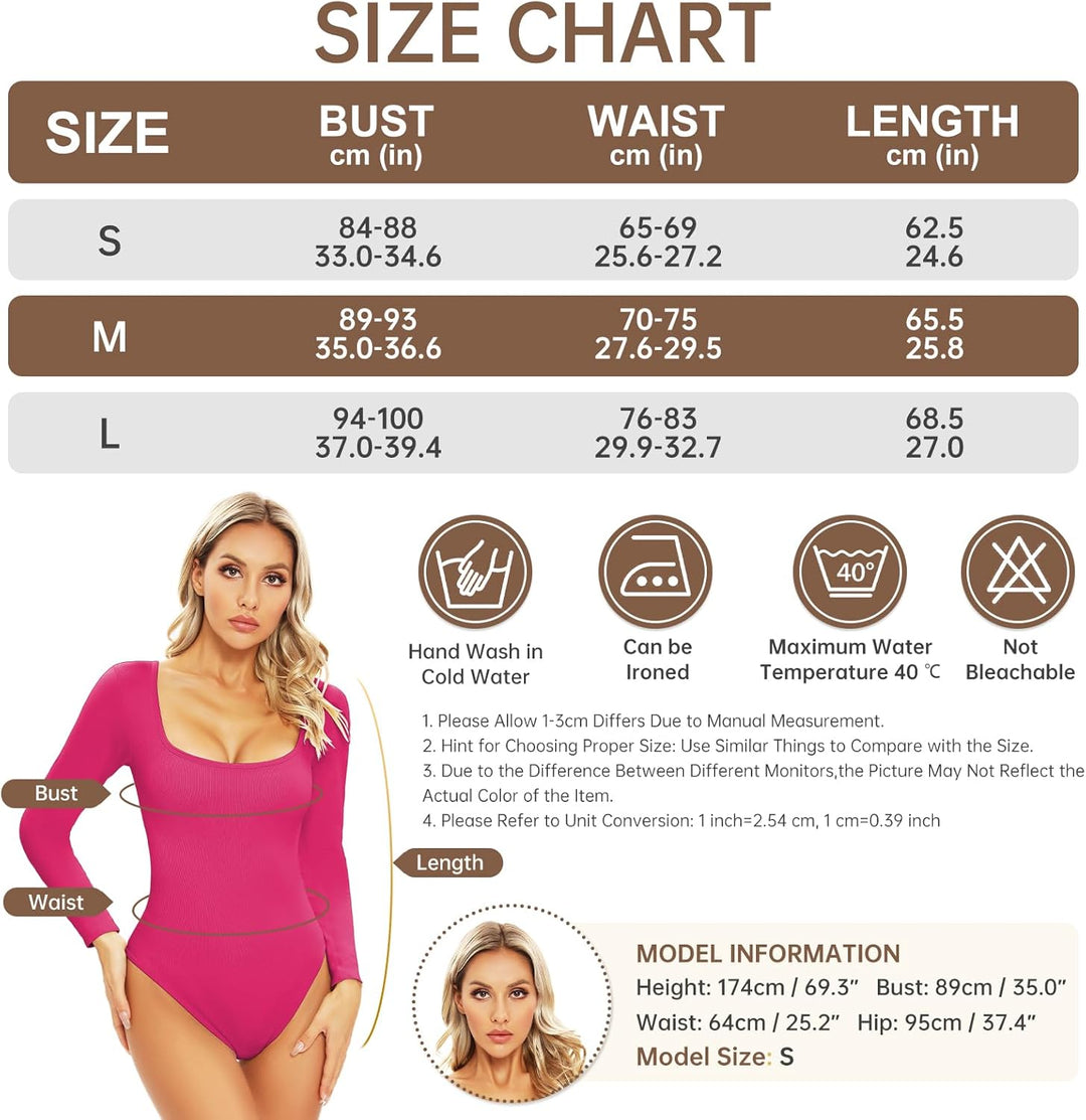 Svanco Body Damen Langarm Bodysuit Bauchweg Formende Shaping Body Shaper für Frauen Elegant Slimming