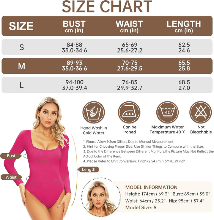 Svanco Body Damen Langarm Bodysuit Bauchweg Formende Shaping Body Shaper für Frauen Elegant Slimming