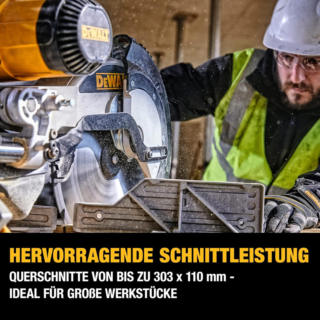 DEWALT Paneelsäge 1675W DWS780 inkl. Zubehör – Mit 305x30 mm HM-Sägeblatt ideal für den Innenausbau