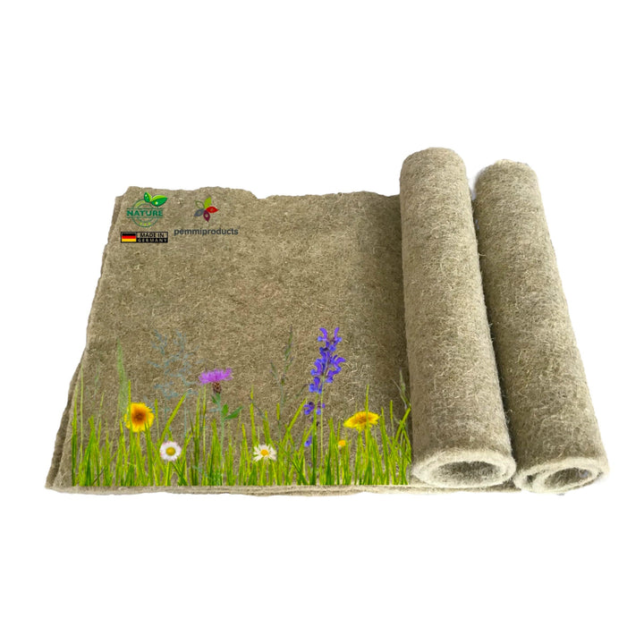 pemmiproducts Nagerteppich aus 100% Hanf, 120 x 50 cm, ca. 5 mm dick, 2er Pack, (EUR 7,35 je Stück),