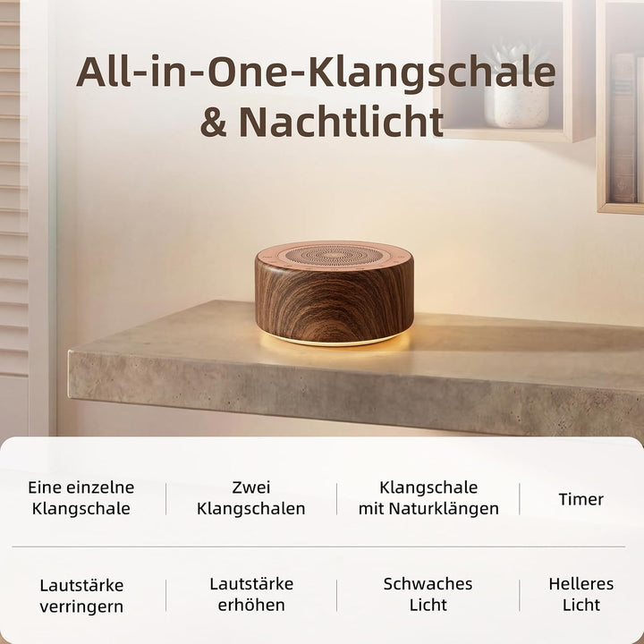 Kipcush Tibetische Meditationsschalen-Klangmaschine – 7 Klangschalen in verschiedenen Grössen für Yo
