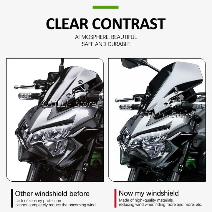 Motorrad-Zubehör für Kawasaki Z900 Z650 Windschutzscheiben-Windschutzscheiben-Luft-Windabweiser 2020