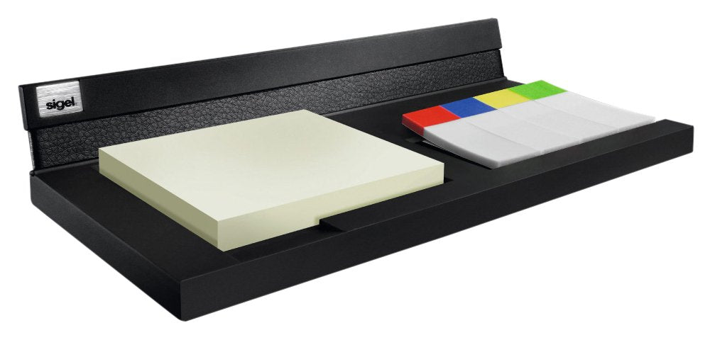 SIGEL SA533 Memocenter Cintano, Lederimitat, schwarz, 20 x 10 cm, Memocenter