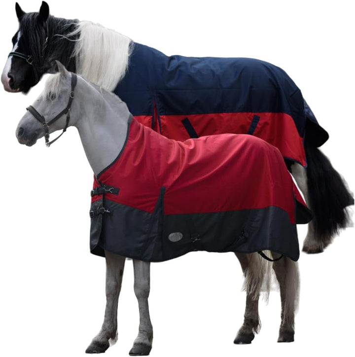 Pferdedecke 1200D High Neck 50g, 100g, 200g Weidedecke Winterdecke Regendecke Turnout : 50g Rasberry