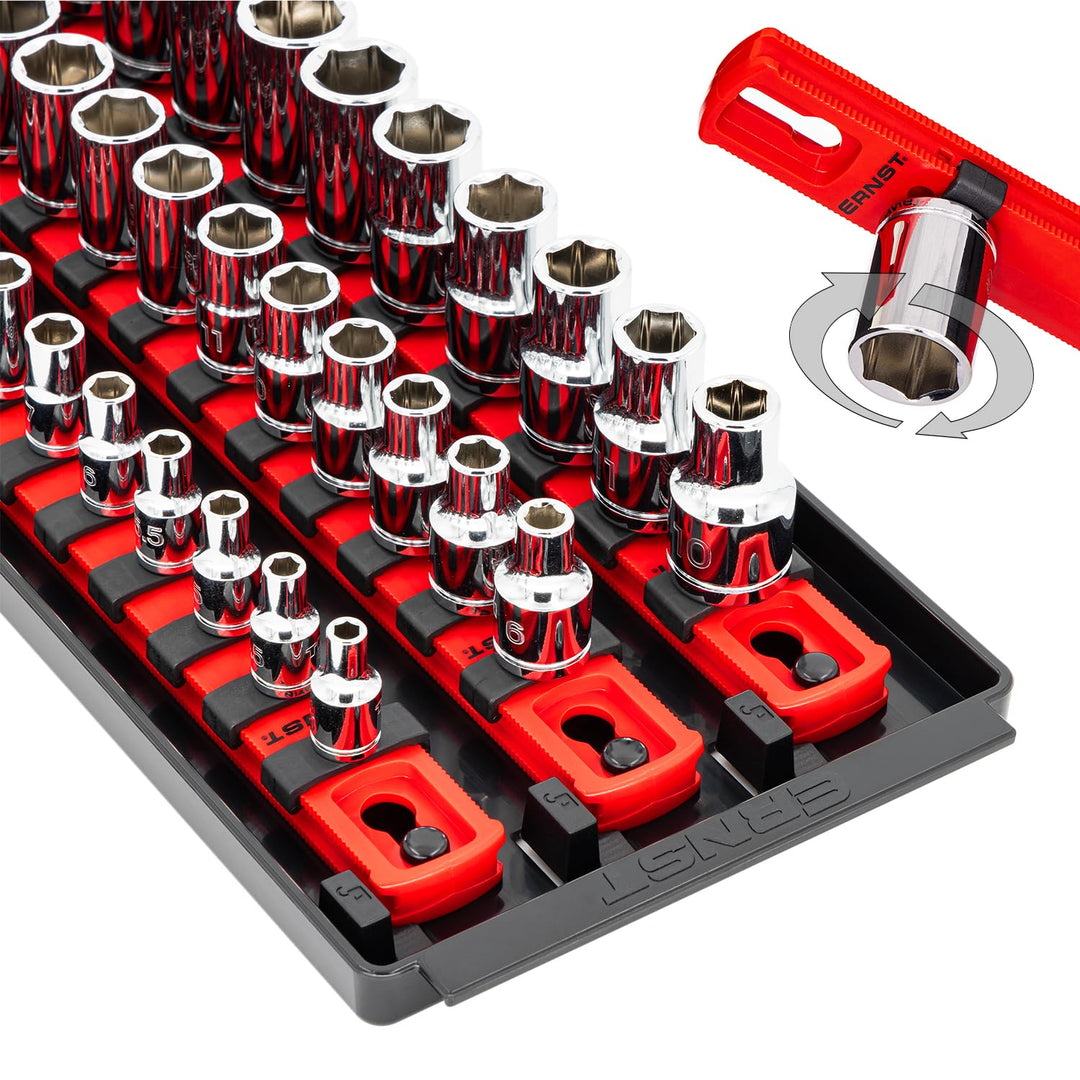 Ernst Verarbeitung Boss 3-läufig Universal Twist Lock Socket Tablett, mehreren Laufwerken, 8450 19-i