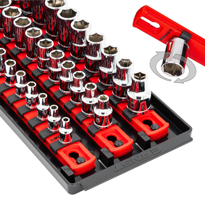 Ernst Verarbeitung Boss 3-läufig Universal Twist Lock Socket Tablett, mehreren Laufwerken, 8450 19-i