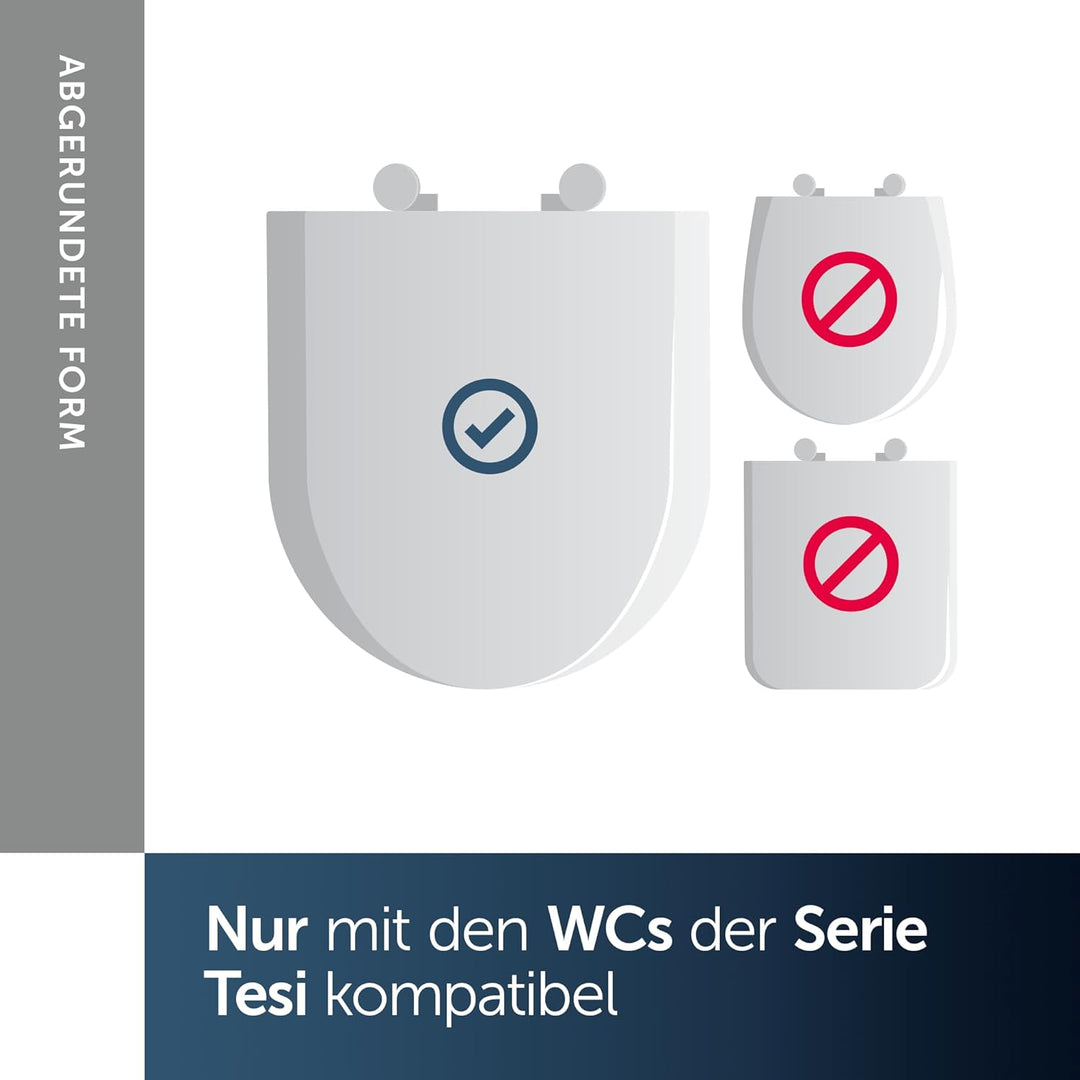 Ideal Standard T352701 Copriwater originale Slim dedicato serie Tesi New, chiusura rallentata, bianc