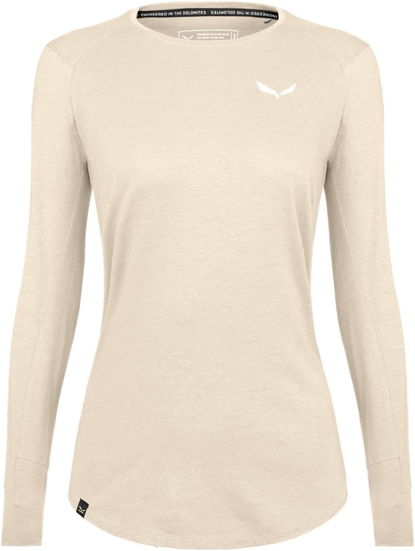 Salewa Damen Lavaredo Hemp W L/S Tee. Tshirt 46 Oatmeal, 46 Oatmeal