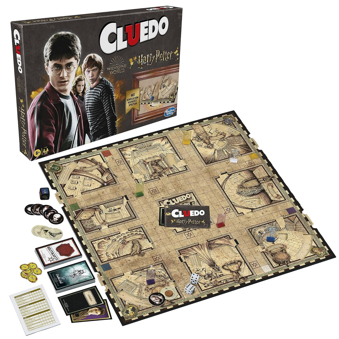 Cluedo: Wizarding World Harry Potter Edition, Detektivspiel für 3-5 Spieler, für Kinder ab 8 Jahren