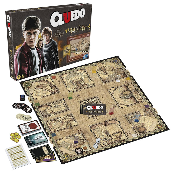 Cluedo: Wizarding World Harry Potter Edition, Detektivspiel für 3-5 Spieler, für Kinder ab 8 Jahren