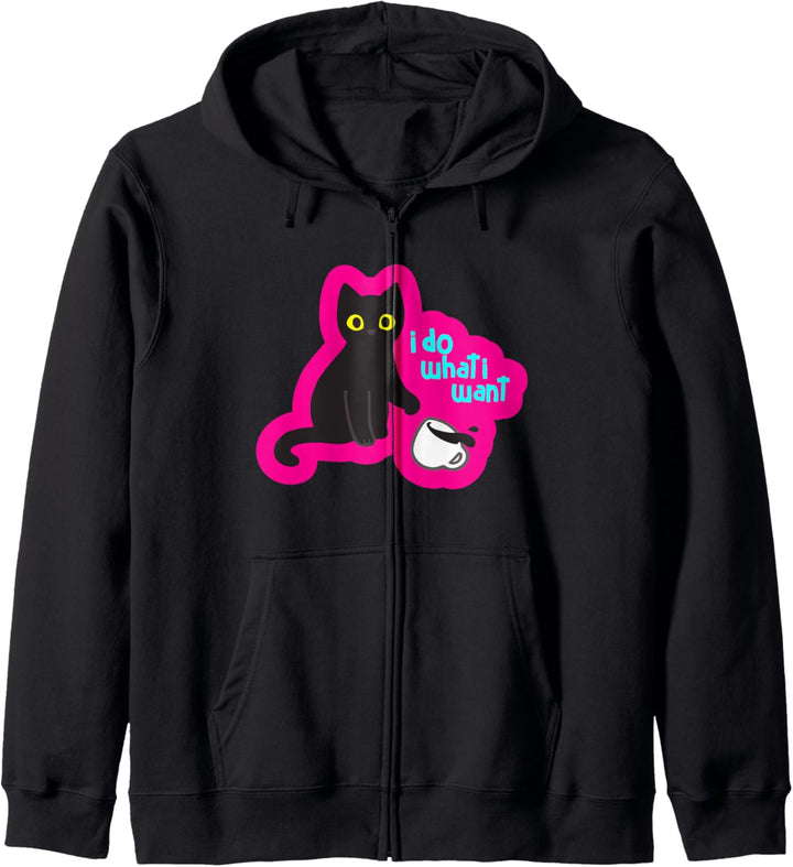 Ich mache was ich will - Crazy Pun Pet Lustige Katze Kapuzenjacke