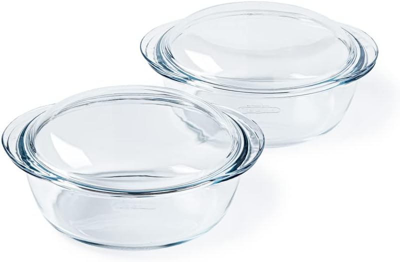 Pyrex® Kollektion 4 in 1 | Bräter aus Borosilikatglas | 2 Stück | Dampfgaren, schnelles und leckeres