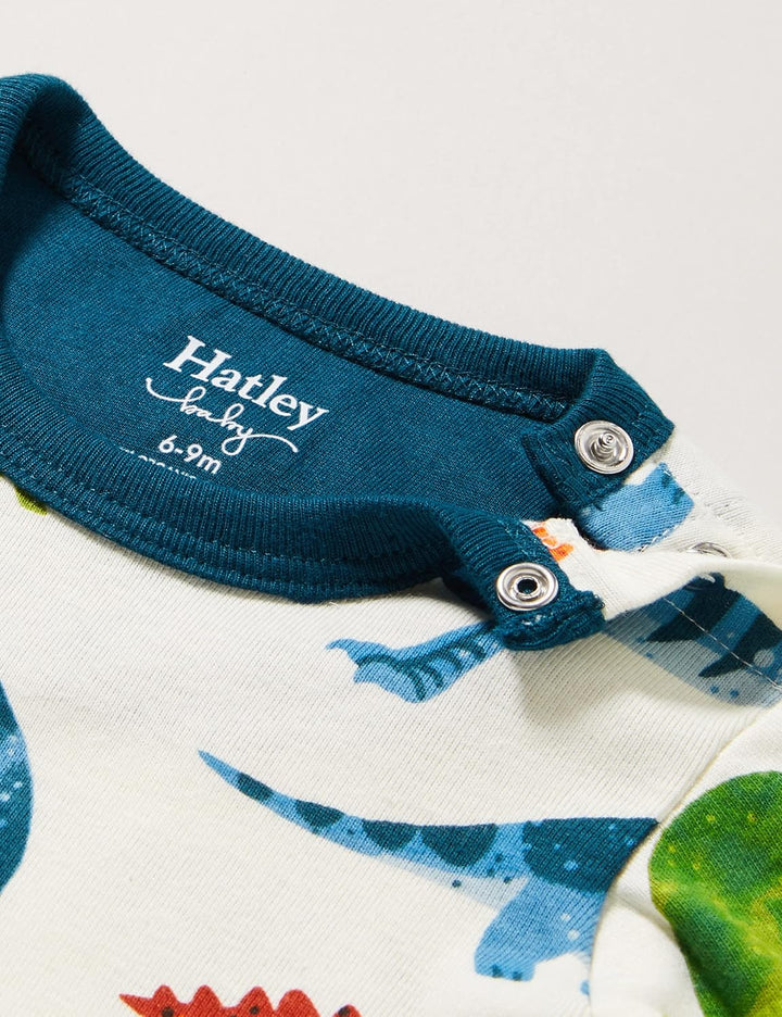 Hatley Baby-Jungen Organic Cotton Long Sleeve Pyjama Set Pyjamaset 3-6 Monate Dino Park, 3-6 Monate